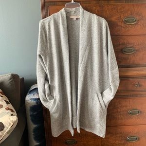 Cozy Long Line Knit Cardigan with Pockets, LOFT